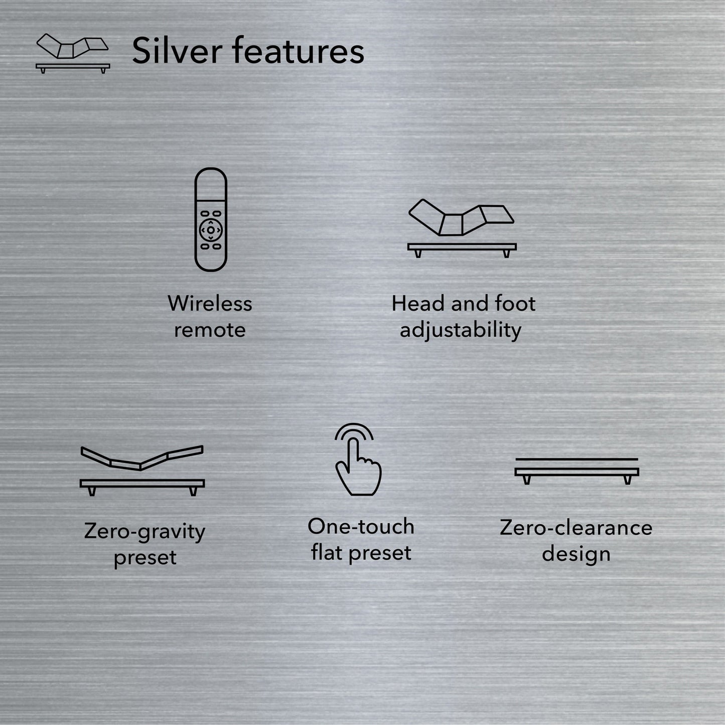 Base regolabile Beautyrest Baselogic Silver