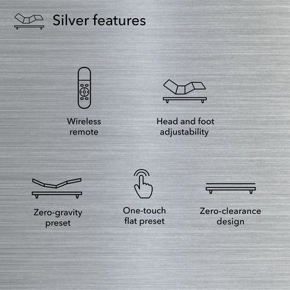Base regolabile Beautyrest Baselogic Silver