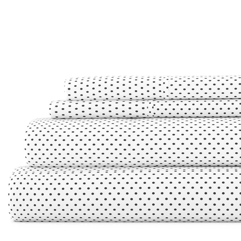 Set di lenzuola con tasca profonda, 4 pezzi, stampate e doppia spazzolatura di Becky Cameron