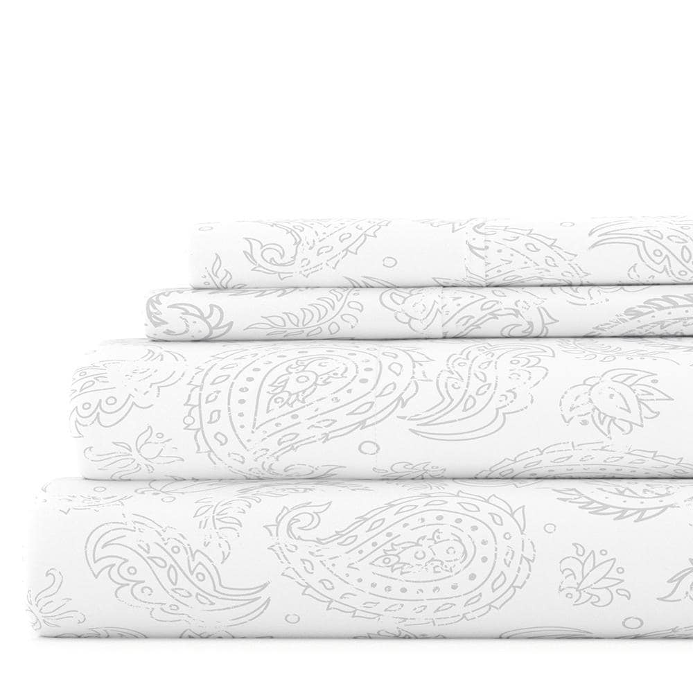 Set di lenzuola con tasca profonda, 4 pezzi, stampate e doppia spazzolatura di Becky Cameron
