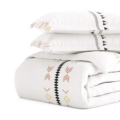Set copripiumino 3 pezzi Becky Cameron Natural Geo Lines