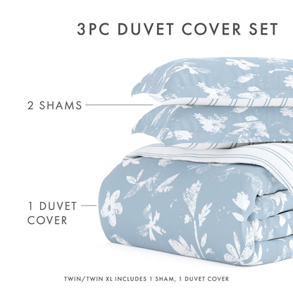 Set copripiumino reversibile da 3 pezzi Becky Cameron Oversized Country Home