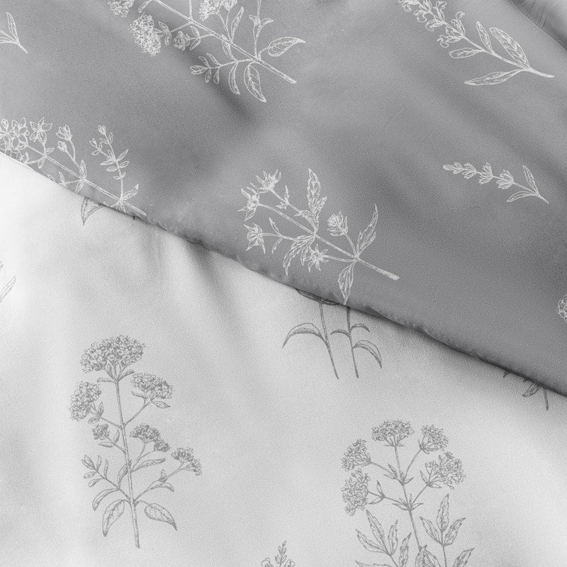 Set copripiumino reversibile Becky Cameron Ultra Soft Botany Floral, 3 pezzi