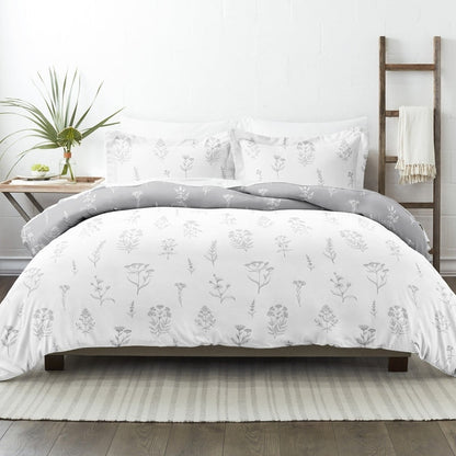 Set copripiumino reversibile Becky Cameron Ultra Soft Botany Floral, 3 pezzi