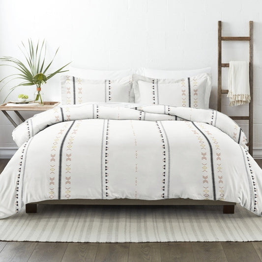 Set copripiumino 3 pezzi Becky Cameron Natural Geo Lines