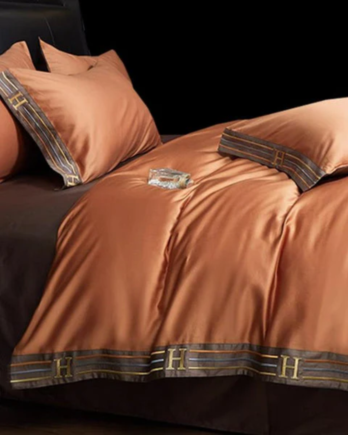 Set biancheria da letto Sérénité Luxe in raso di cotone – 4 pezzi