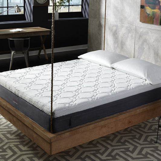 Materasso Behrens Kensington Manor da 11 pollici, trapuntato, reversibile, con parte superiore in memory foam