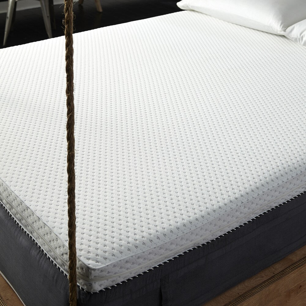 Materasso Behrens Kensington Manor da 11 pollici, trapuntato e reversibile, con parte superiore in memory foam