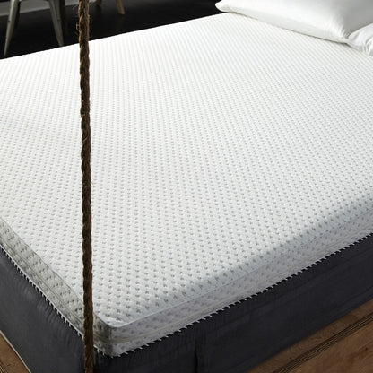 Materasso Behrens Kensington Manor da 11 pollici, trapuntato e reversibile, con parte superiore in memory foam