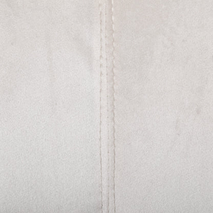 Divano a 3 posti in velluto beige 76,25 con cuciture a canale e gambe in metallo per soggiorno