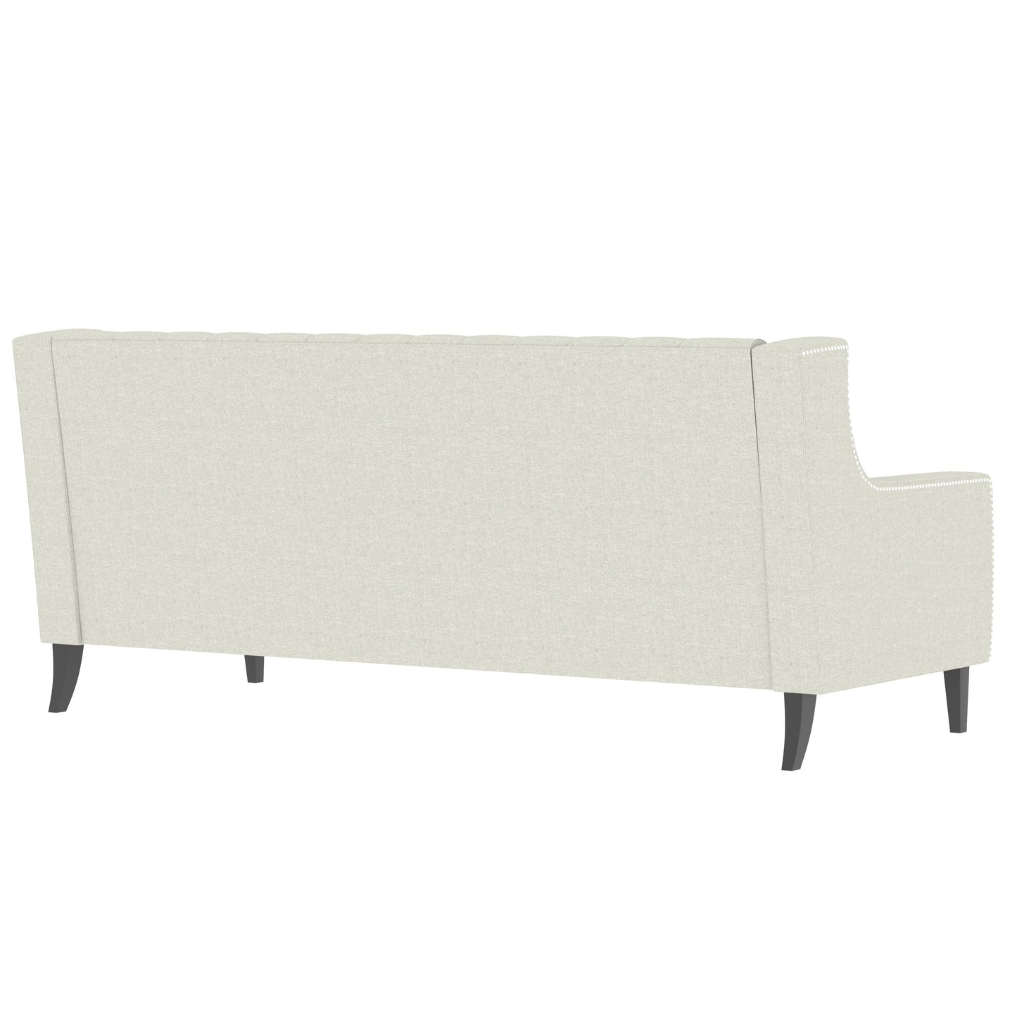 Divano a 3 posti in poliestere beige 78,75 con schienale e cuscini trapuntati