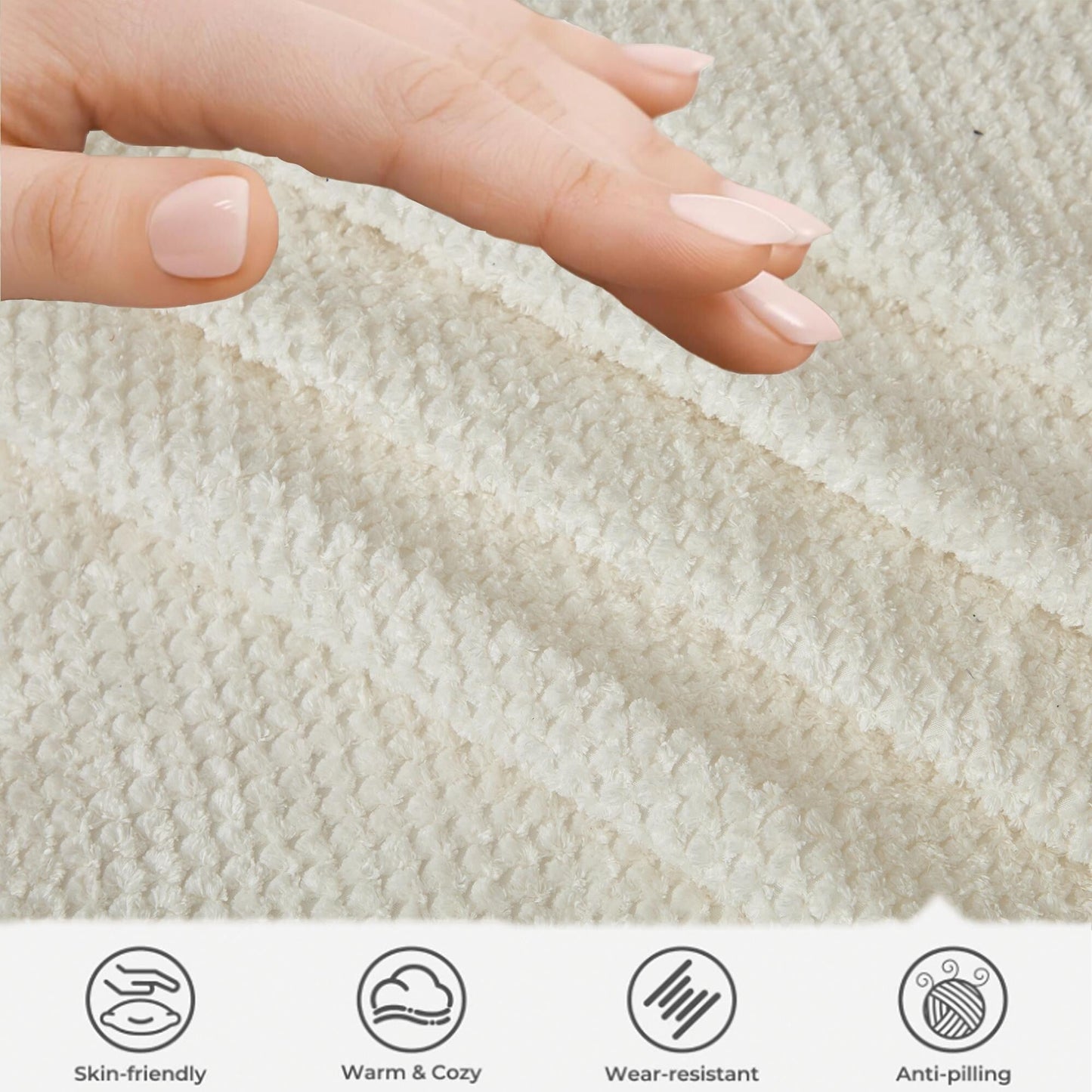 Divano a nuvola in velluto a coste beige con cuscini