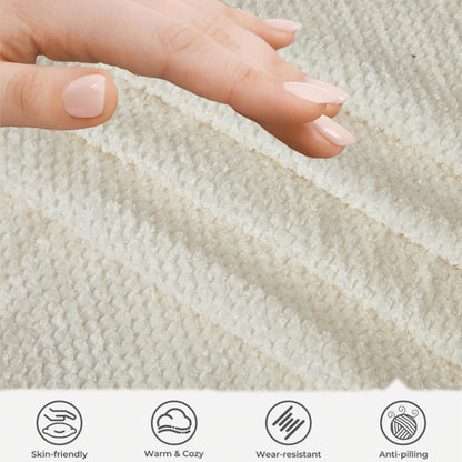 Divano a nuvola in velluto a coste beige con cuscini
