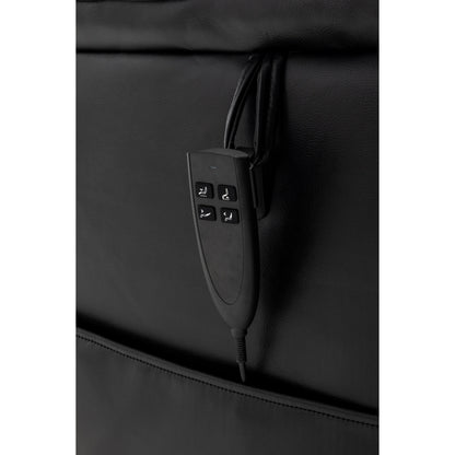 Poltrona reclinabile elettrica beige per anziani con reclinazione completa di 180°, motore OKIN, seduta ampia e tasche laterali