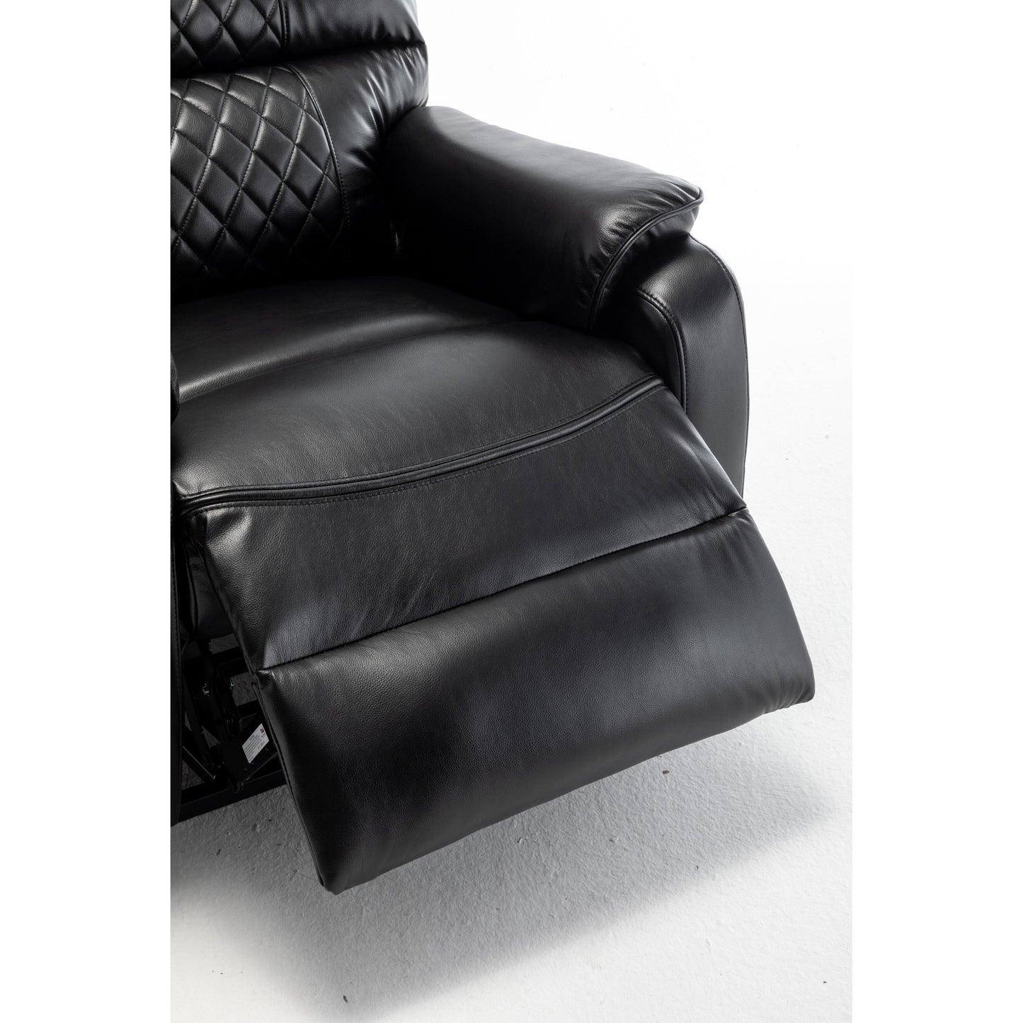 Poltrona reclinabile elettrica beige per anziani con reclinazione completa di 180°, motore OKIN, seduta ampia e tasche laterali