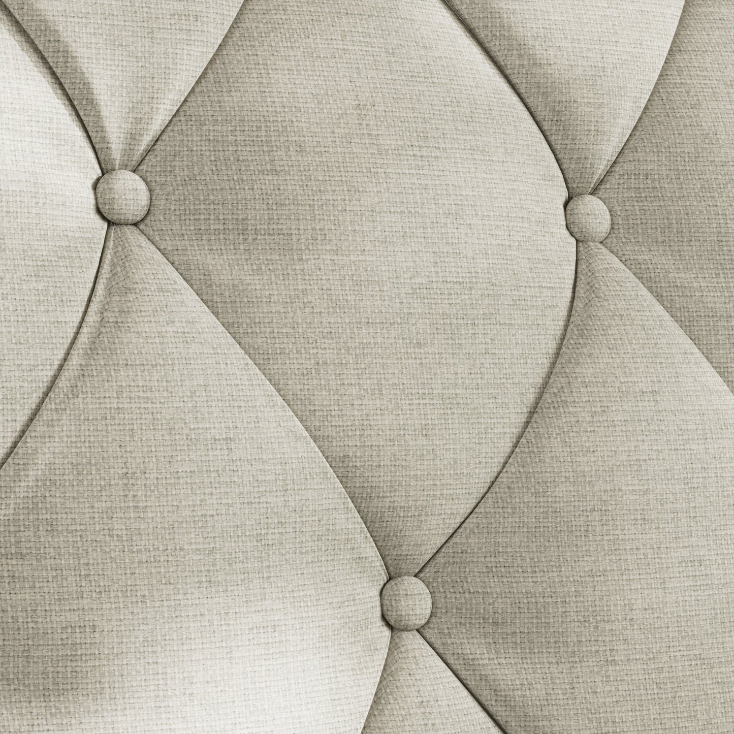Divano a 3 posti in poliestere beige Mid Century Modern 78,75 con schienale trapuntato a bottoni e comodo cuscino per soggiorno