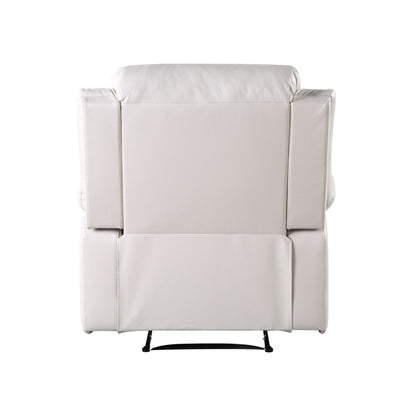 Poltrona reclinabile elettrica in pelle sintetica beige