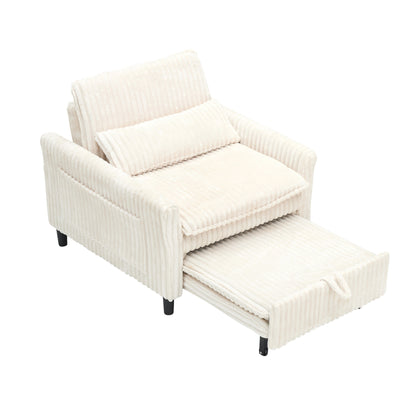 Comoda sedia beige per piccolo appartamento, camera da letto, balcone, divano letto piccolo, divano pigro, divano con cuscino