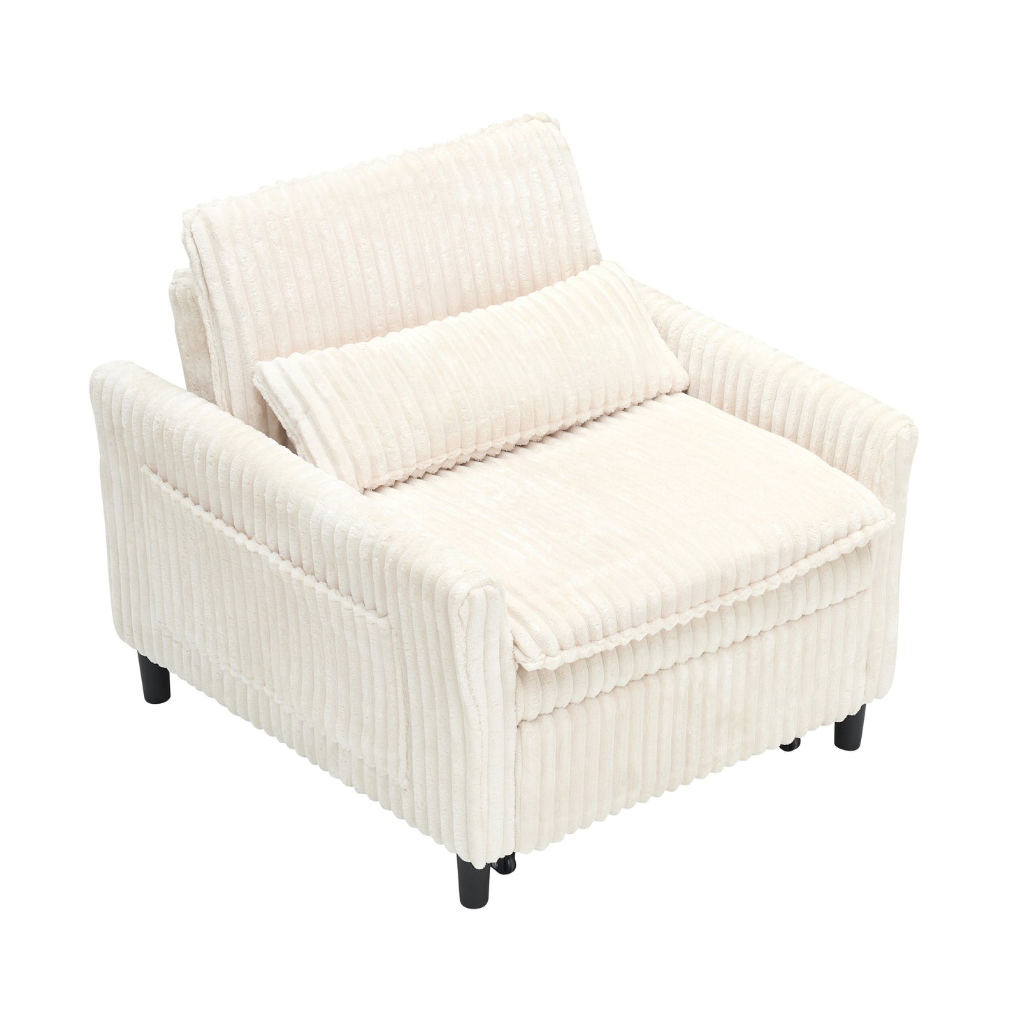 Comoda sedia beige per piccolo appartamento, camera da letto, balcone, divano letto piccolo, divano pigro, divano con cuscino