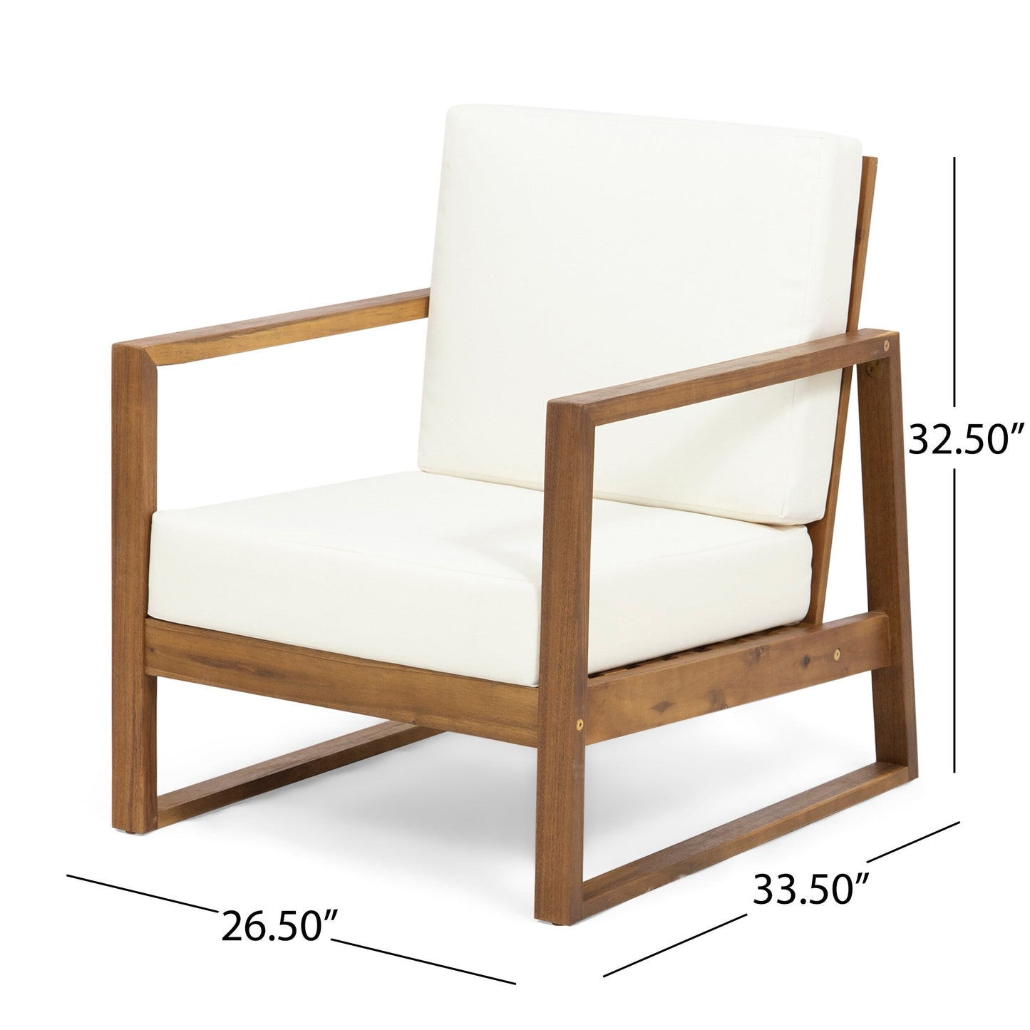 Sedie da esterno in legno belga (set di 2) di Christopher Knight Home
