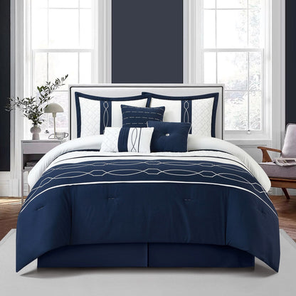 Set copripiumino moderno geometrico Bellerose da 7 pezzi