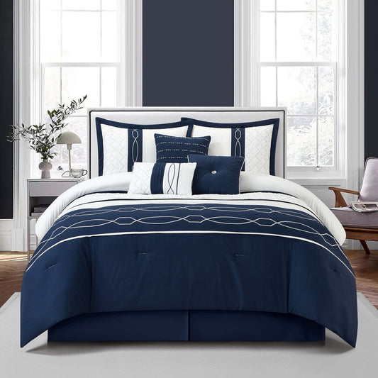 Set copripiumino moderno geometrico Bellerose da 7 pezzi