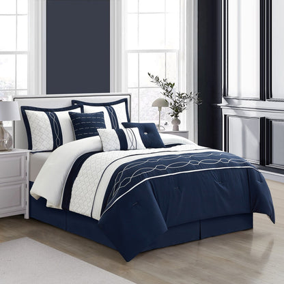 Set copripiumino moderno geometrico Bellerose da 7 pezzi