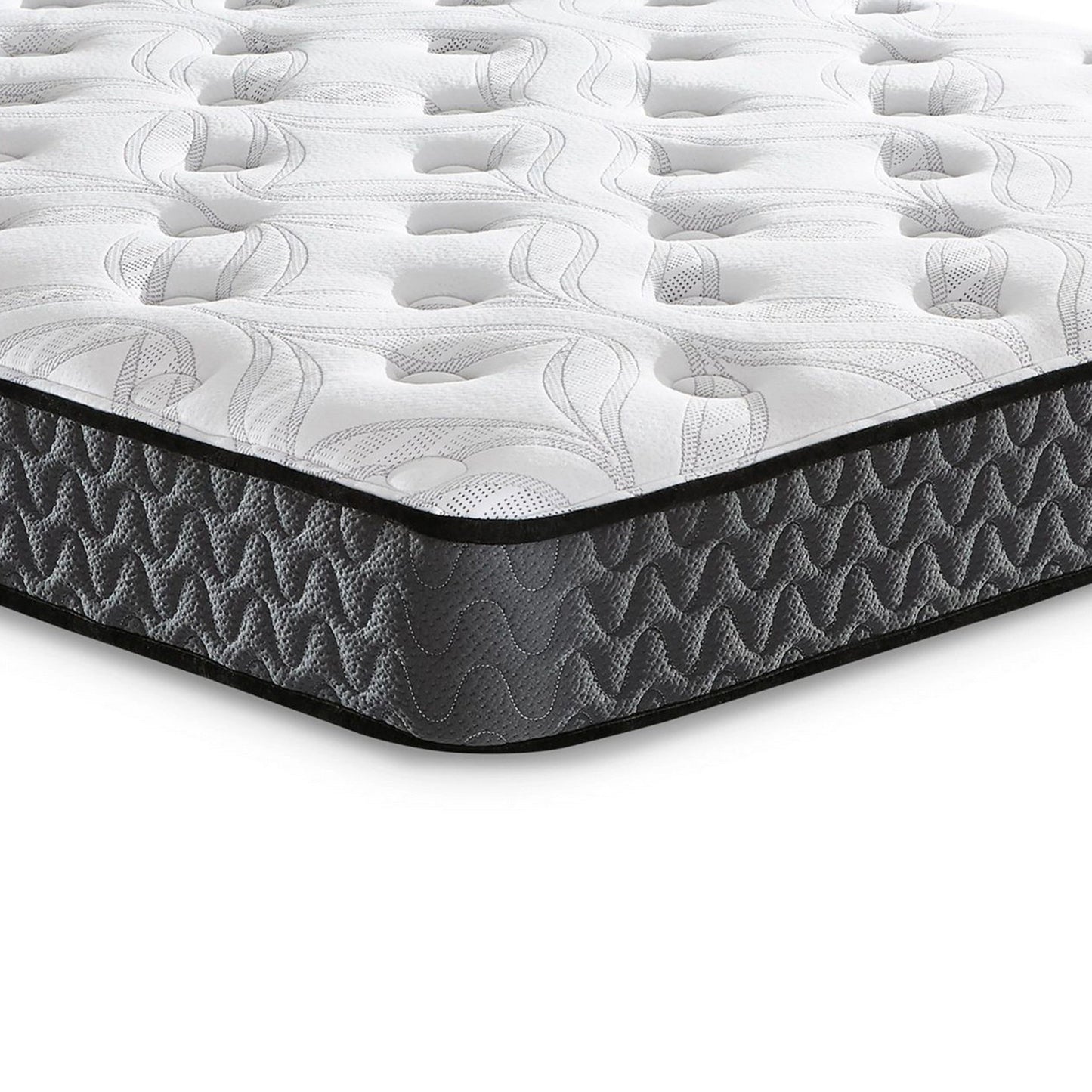 Materasso matrimoniale Beny, molle ibride Bonnell, schiuma, comfort rigido, 8 pollici