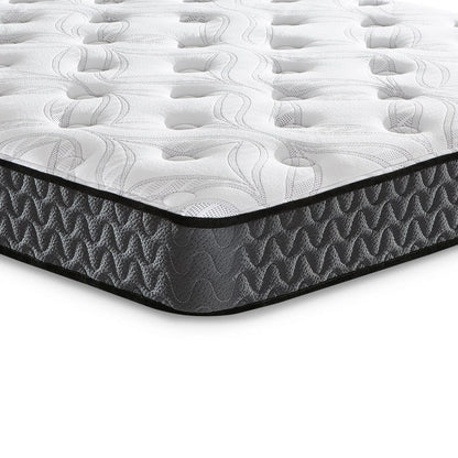 Materasso matrimoniale Beny, molle ibride Bonnell, schiuma, comfort rigido, 8 pollici