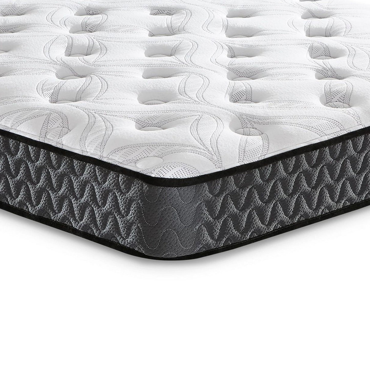 Materasso Beny King, molle ibride Bonnell, schiuma, comfort rigido, 8 pollici