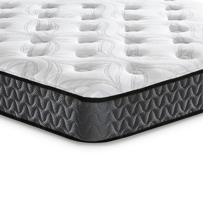 Materasso Beny King, molle ibride Bonnell, schiuma, comfort rigido, 8 pollici