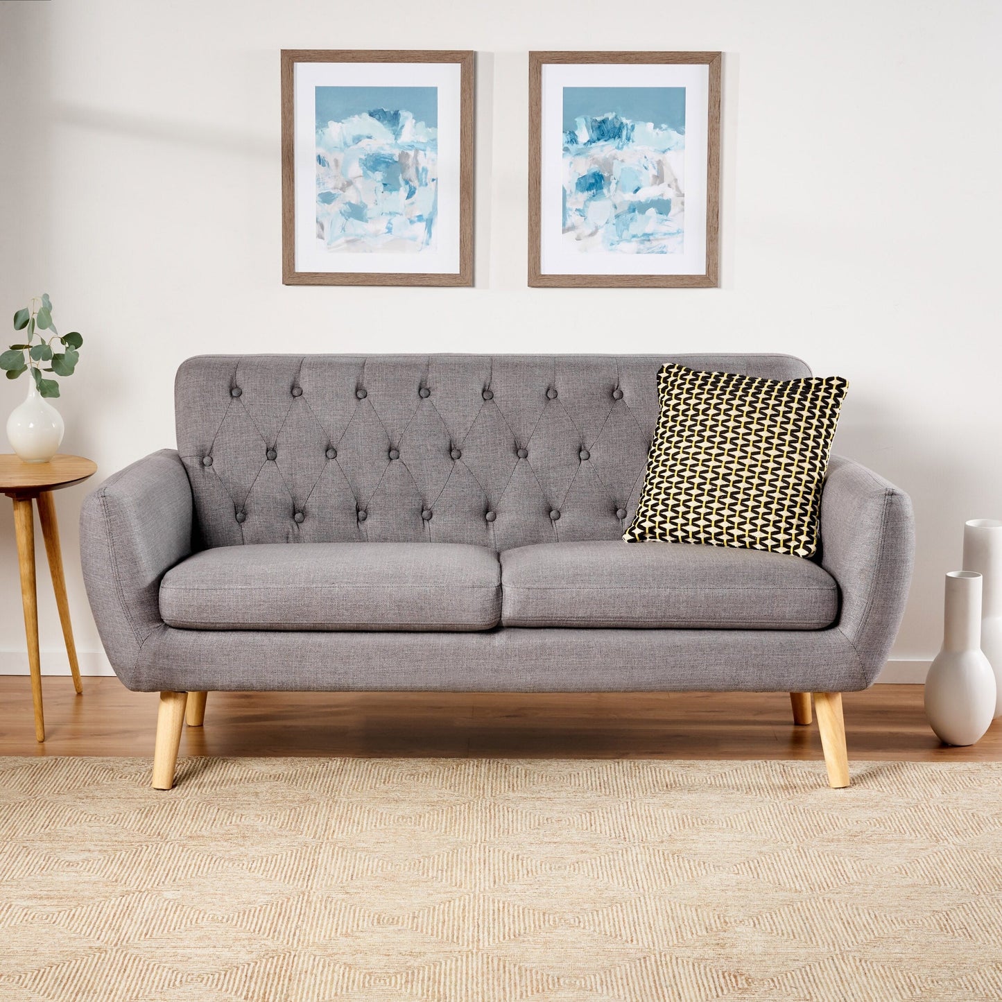 Divano piccolo Bernice Mid-Century Modern di Christopher Knight Home