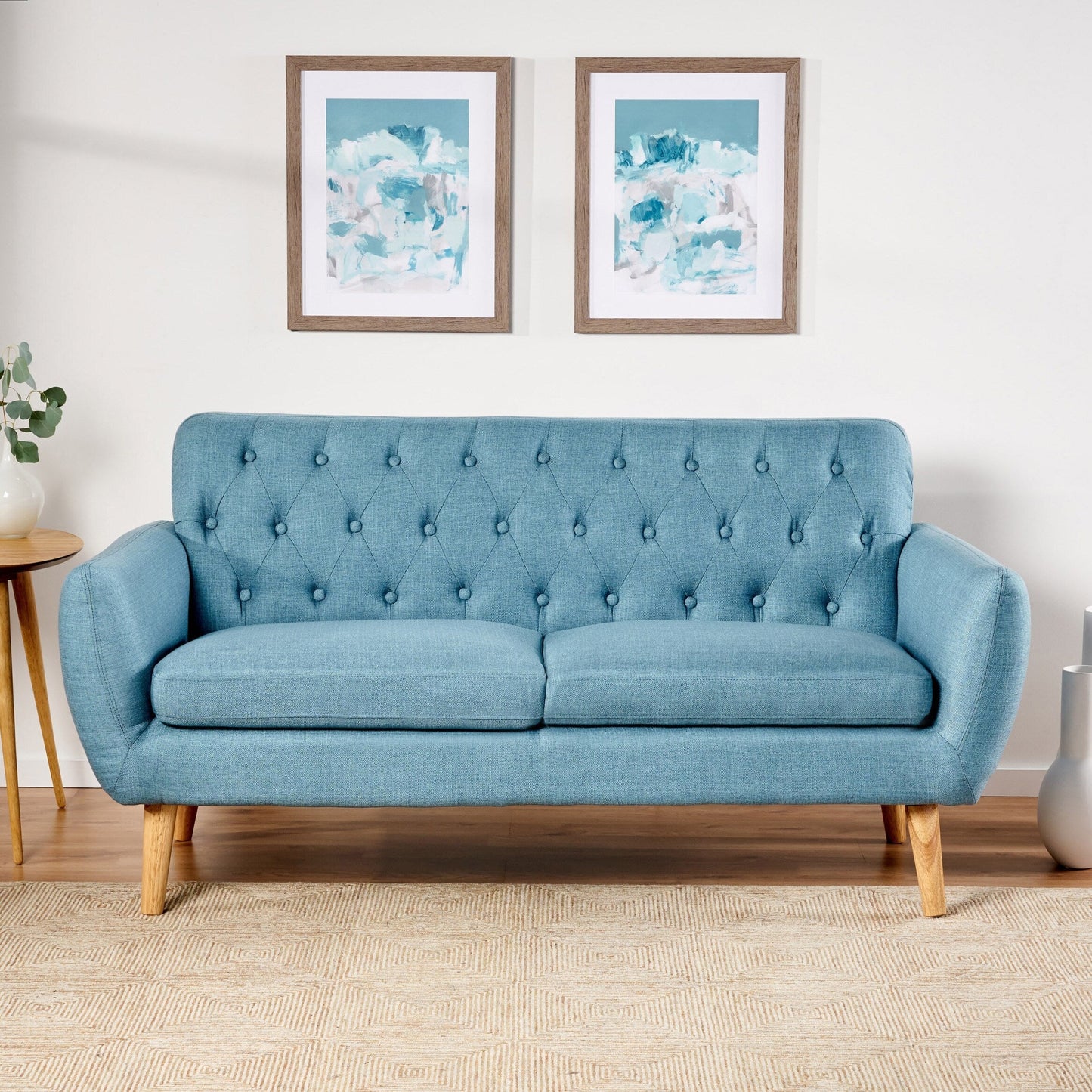 Divano piccolo Bernice Mid-Century Modern di Christopher Knight Home