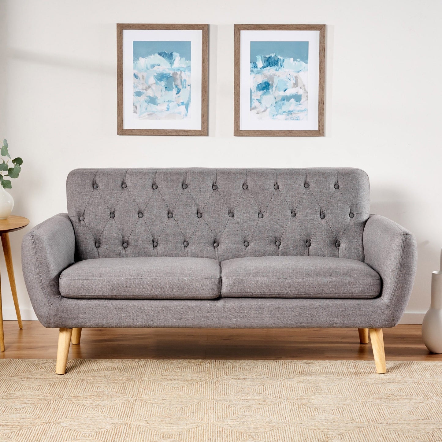 Divano piccolo Bernice Mid-Century Modern di Christopher Knight Home