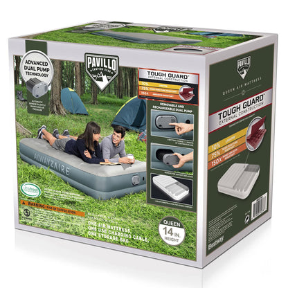 Bestway AlwayzAire 14 Materasso gonfiabile ad aria con pompa ricaricabile, Queen