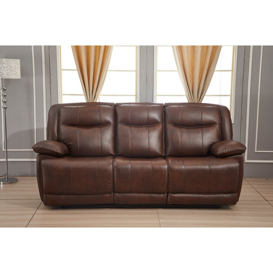Divano reclinabile manuale in similpelle Betsy Furniture a 3 posti 8006