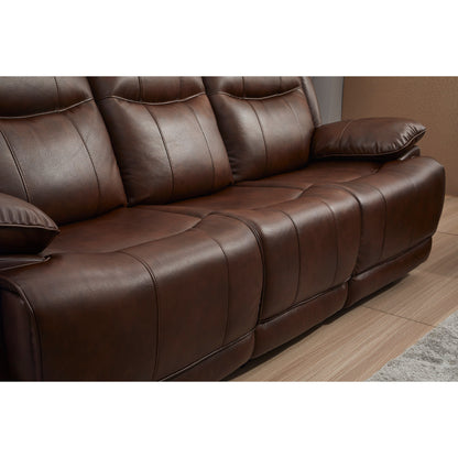 Divano reclinabile manuale in similpelle Betsy Furniture a 3 posti 8006