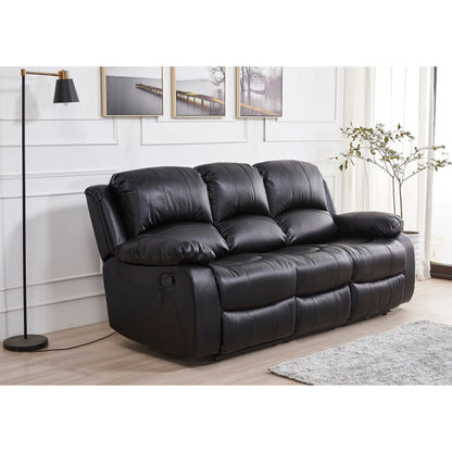 Divano reclinabile manuale in similpelle Betsy Furniture a 3 posti 8018