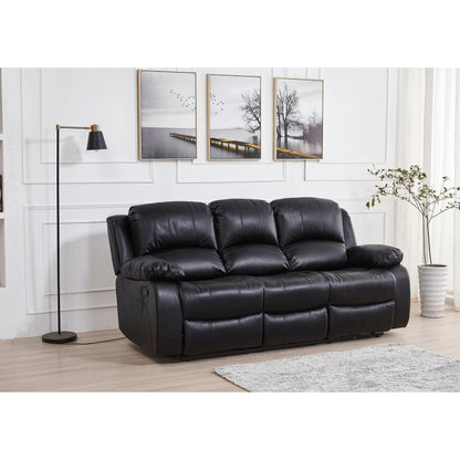 Divano reclinabile manuale in similpelle Betsy Furniture a 3 posti 8018