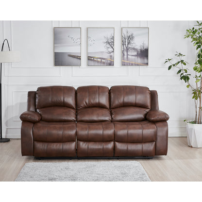 Divano reclinabile manuale in similpelle Betsy Furniture a 3 posti 8018