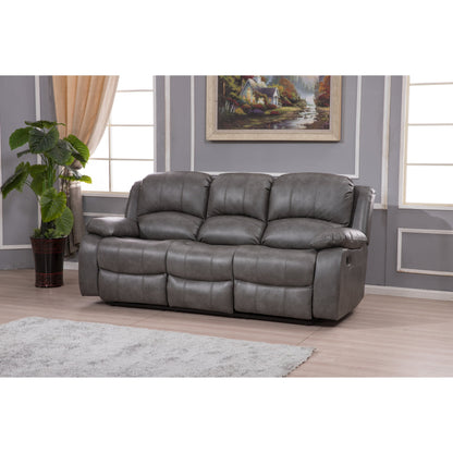Divano reclinabile manuale in similpelle Betsy Furniture a 3 posti 8018