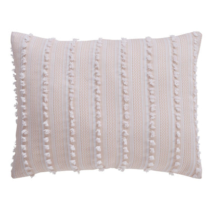 Set copripiumino Better Trends Angelique 100% cotone trapuntato in morbida ciniglia con eleganti strisce, lavabile in lavatrice e asciugabile in asciugatrice.