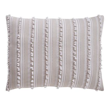 Set copripiumino Better Trends Angelique 100% cotone trapuntato in morbida ciniglia con eleganti strisce, lavabile in lavatrice e asciugabile in asciugatrice.