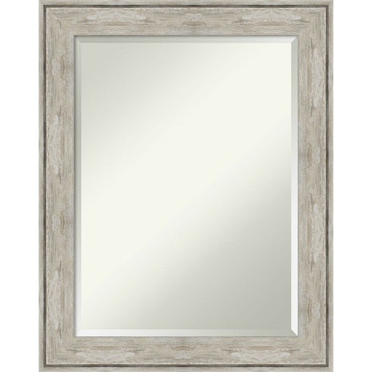 Specchio da parete per bagno bisellato - Cornice metallica screpolata