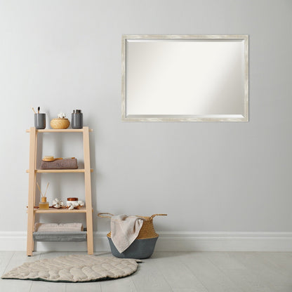 Specchio da parete per bagno bisellato - Cornice metallica screpolata