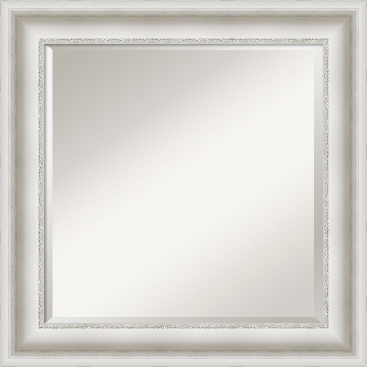 Specchio da parete per bagno bisellato - Cornice bianca Parlor