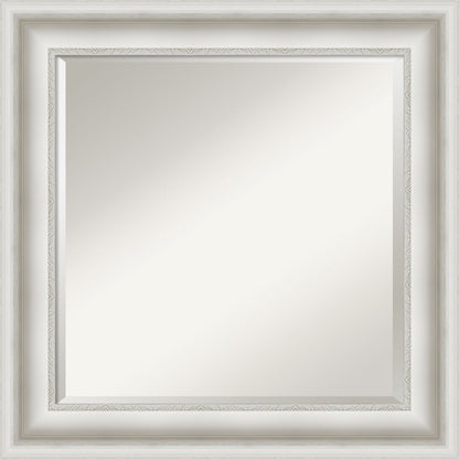 Specchio da parete per bagno bisellato - Cornice bianca Parlor