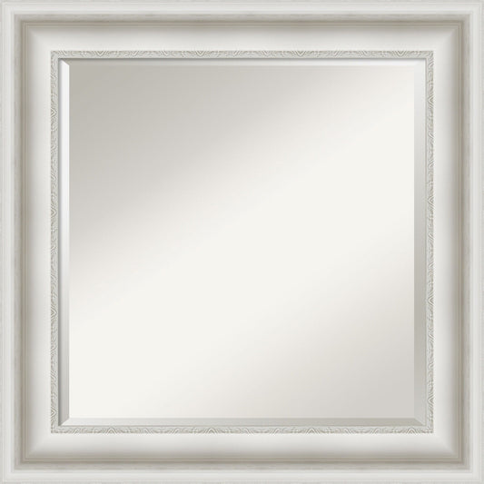 Specchio da parete per bagno bisellato - Cornice bianca Parlor