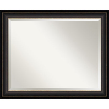 Specchio da parete per bagno bisellato - Cornice in bronzo oliato Trio - Cornice in bronzo oliato Trio
