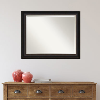 Specchio da parete per bagno bisellato - Cornice in bronzo oliato Trio - Cornice in bronzo oliato Trio
